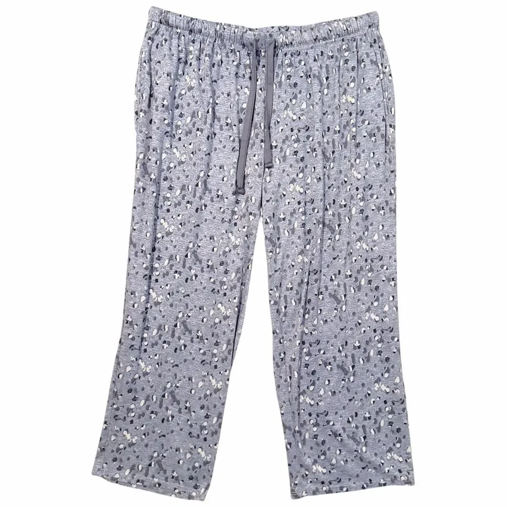 Lucky Brand Blue Floral Abstract Matching PJ Loungewear Set Size Medium - Picture 5 of 6